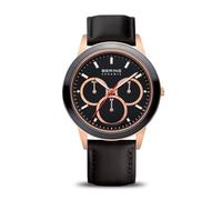 BERING Reloj Analógico Ceramic Collection para Unisex de Cuarzo con Correa en Cuero & Cristal de Zafiro 33840-446