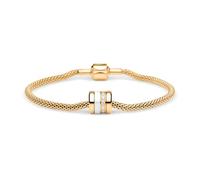BERING Arctic Symphony Collection EBR-G-ME-190 - Pulseras para mujer en oro brillante con acero inoxidable