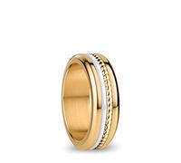BERING Arctic Symphony Collection Itter 7 Anillo para mujer de acero inoxidable con acabado en plateado brillante
