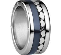 BERING Arctic Symphony Collection Maas 10 Anillo para mujer de acero inoxidable con acabado en plateado brillante