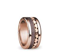 BERING Arctic Symphony Collection Seine 7 Anillo para mujer de acero inoxidable con acabado en plateado brillante