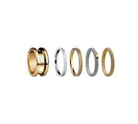 BERING Juego de anillos intercambiables para mujer en plata y oro con el exclusivo sistema Twist & Change, Symphony-Set-E