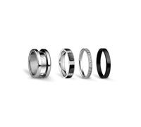 BERING Arctic Symphony Collection Symphony-Set-F 9 Anillo para mujer de acero inoxidable con acabado en plateado brillante