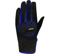 Bering Breeze Mesh Guantes de moto, negro-azul, tamaño L para Hombres