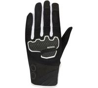 Bering Breeze Mesh Guantes de moto, negro-blanco, tamaño XL para Hombres