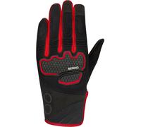 Bering Breeze Mesh Guantes de moto, negro-rojo, tamaño S para Hombres