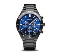 BERING Classic Collection 15043-727 - Reloj de Cuarzo para Hombre (10 ATM, Acero Inoxidable y Cristal de Zafiro), Azul, Pulsera