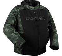 Bering Davis King Size chaqueta textil impermeable para motocicletas, negro-multicolor, tamaño XL para Hombres