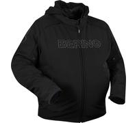 Bering Davis King Size chaqueta textil impermeable para motocicletas, negro, Talla W-3XL