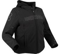 Bering Davis Queen Size impermeable Chaqueta textil de motocicleta para mujer, negro, Talla W-46