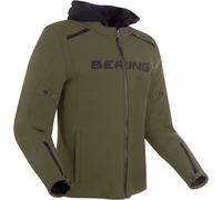 Bering Elite chaqueta textil impermeable para motocicletas, verde-marrón, tamaño S para Hombres