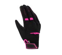 Bering Fletcher Evo Guantes de moto para mujer, negro-rosa, tamaño 2XL