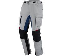 Bering Freeway Pantalones textiles impermeables para motocicletas, gris/azul, Talla L