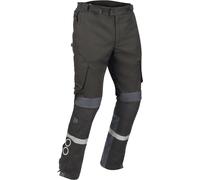 Bering Halifax 17353 Pantalones Textiles de Motocicleta impermeables, negro-gris, tamaño S para Hombres