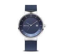 BERING Hombre Análoga Solar Reloj de pulsera de colección con Acero inoxidable Pulsera und Cristal de zafiro