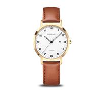 BERING Montre Femme Titanium Cuir Marron