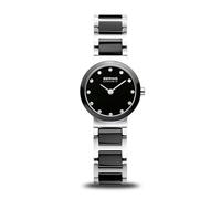 BERING Mujer Análoga Cuarzo Reloj de Pulsera de colección con Acero Inoxidable/cerámico Pulsera und Cristal de Zafiro