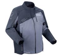 Bering Oxígeno tamaño extragrande chaqueta impermeable de tela Negro/Gris 4XL unisex