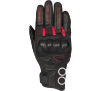 Bering Pitts Mesh Guantes de moto para mujer, negro/rojo, Talla M