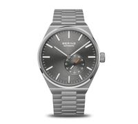 Bering Reloj analógico automático para Hombre con Correa de Acero Inoxidable 19441-XXX, Gris, Moderno