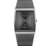 BERING Reloj analógico de Cuarzo para Hombre con Correa de Acero Inoxidable 16033-377, Gris/Plateado, 33, Retro