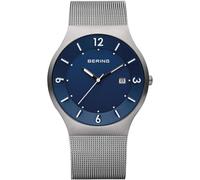 Bering Reloj Analógico para para Hombre de Movimiento de Cuarzo con Correa en Milanesa 14440-007-Q