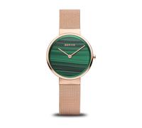 BERING - Reloj Clásico Oro Rosa Esfera Malaquita Verde 14531-368 - Accessories - Mujer - Amarillo - ONE SIZE -