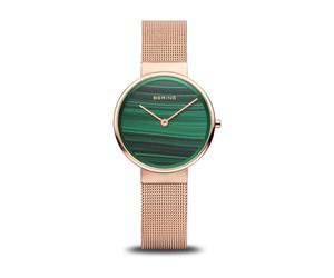 BERING - Reloj Clásico Oro Rosa Esfera Malaquita Verde 14531-368 - Accessories - Mujer - Amarillo - ONE SIZE -