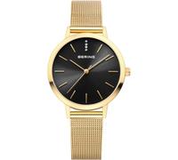 BERING Reloj de cuarzo para mujer, Colección Charity de acero inoxidable y cristal de zafiro 14134-999-GWP, Resistente al agua: 3 atm