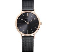 BERING Reloj de cuarzo para mujer, Colección Charity de acero inoxidable y cristal de zafiro 14134-999-GWP, Resistente al agua: 3 atm
