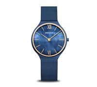 Bering Reloj de Cuarzo para Mujer, colección Ultra Slim con Acero Inoxidable y Cristal de Zafiro 18434-397
