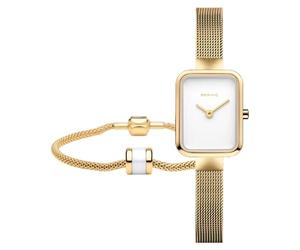 BERING Reloj de cuarzo para mujer Movement Classic Collection con acero inoxidable y cristal de zafiro 14520-334-GWP - 3 ATM