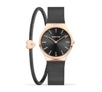 BERING Reloj de cuarzo para mujer Movement - Colección Classic con acero inoxidable y cristal de zafiro 12131-169-GWP