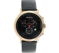 Bering Reloj de los Hombres Pulsera Slim Classic Cronógrafo - 10540-462 Cuero