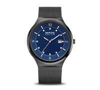 Bering Reloj Solar para Hombre, colección Solar, Acero Inoxidable y Cristal de Zafiro 14442-227 - 5 ATM