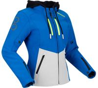 Bering Rotor, chaqueta textil impermeable mujer T1 male Azul/Gris Claro/Amarillo Neón