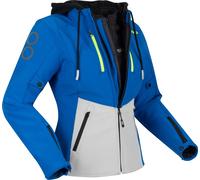 Bering Rotor Softshell Chaqueta textil impermeable para mujer, azul/gris, Talla 40