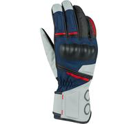 Bering Siberia Guantes de moto impermeables para mujer, gris-azul, tamaño S