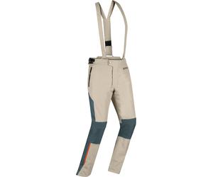 Bering Siberia Pantalones textiles impermeables para motocicletas, beige, tamaño M para Hombres
