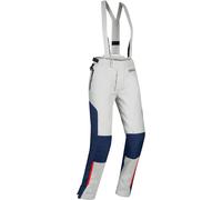 Bering Siberia pantalones textiles impermeables para mujer de motocicleta, gris/azul, Talla 46