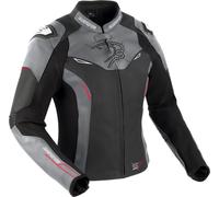 Bering Snap, chaqueta de cuero mujer T2 male Negro/Gris/Blanco/Rojo