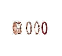 BERING Symphony Set YouAreMagic - Anillo femenino de oro rosa brillante, piedra preciosa