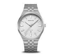 BERING Titanium 16141-704 - Reloj de cuarzo para hombre, esfera blanca, caja de titanio cepillado, 41 mm, cristal de zafiro, edición limitada
