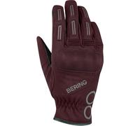 Bering Trend Guantes de moto impermeables para mujer, Rojo burdeos, Talla M