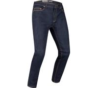 Bering Trust Straight Vaqueros de moto, azul oscuro, Talla XL
