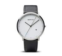BERING Unisex Análoga Cuarzo Reloj de pulsera de colección con Piel de becerro Pulsera und Cristal de zafiro