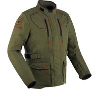 Bering Voyager chaqueta textil impermeable para motocicletas, verde-marrón, tamaño 3XL para Hombres