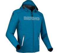 Bering Warwick Chaqueta textil de moto impermeable, blanco-azul, tamaño S para Hombres