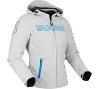 Chaqueta de moto Bering Warwick Mujer Gris claro/AzulL Gris claro,Azul