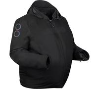 Bering Warwick King Size Chaqueta textil de moto impermeable, negro, Talla 3XL